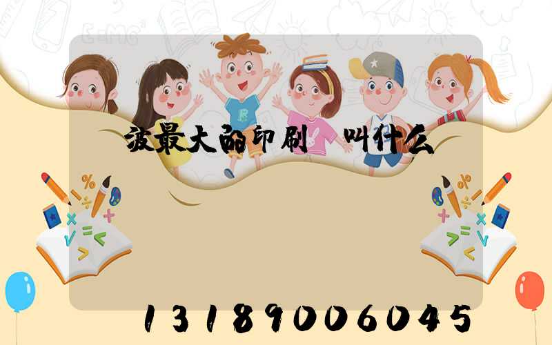 寧波最大的印刷廠叫什么