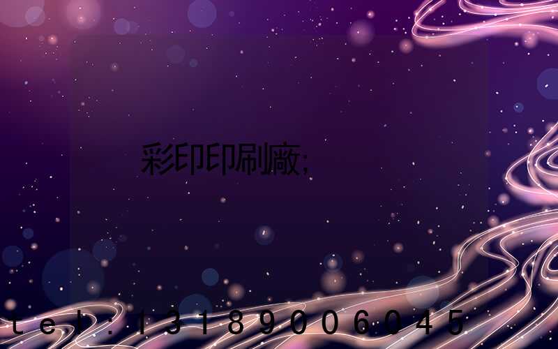 彩印印刷廠